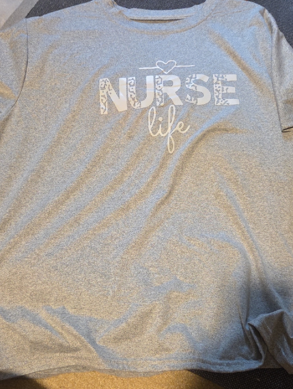 Nurse Life Graphic Tee - Gray